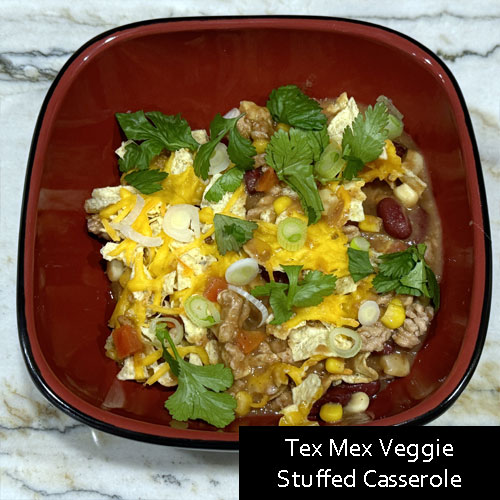 Tex Mex Veggie Stuffed Casserole