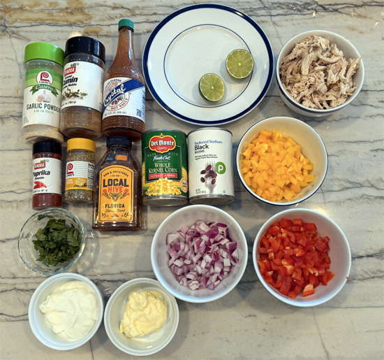 Southwest Chicken Salad Ingredients