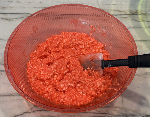 Mix in the sugar free JELL-O packet. Mix for at least 2 minutes to ensure the JELL-O is thoroughly dissolved. You don't want a gritty residue.
