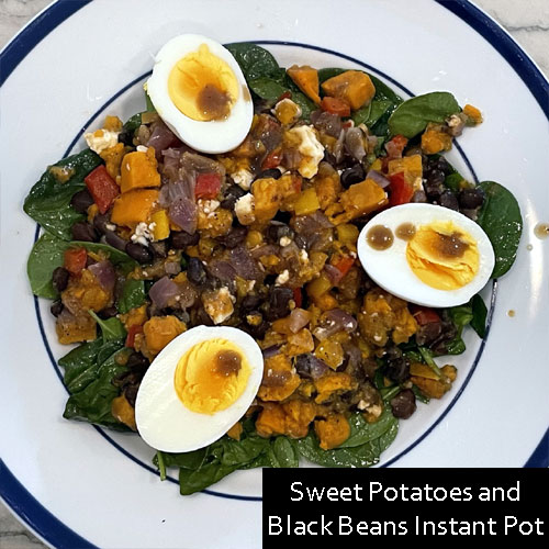 Sweet Potatoes and Black Beans Instant Pot
