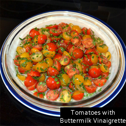 Tomatoes with Buttermilk Vinaigrette