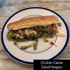 Chicken Caesar Salad Hoagies