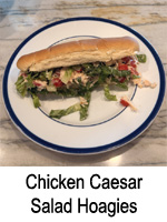 Chicken Caesar Salad Hoagies