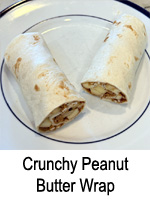 Crunchy Peanut Butter Wrap
