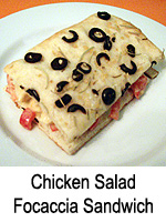Chicken Salad Focaccia Sandwich
