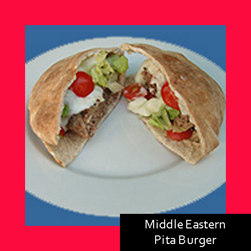 Middle Eastern Pita Burger