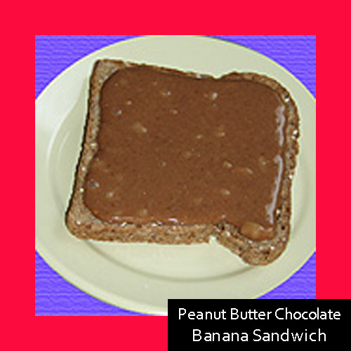 Peanut Butter Chocolate Banana Sandwich