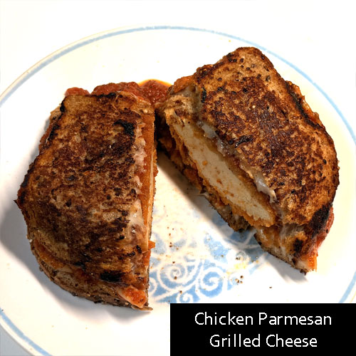 Chicken Parmesan Grilled Cheese Sandwich