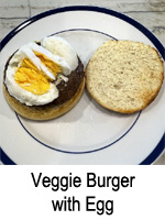 Veggie Burger with Egg