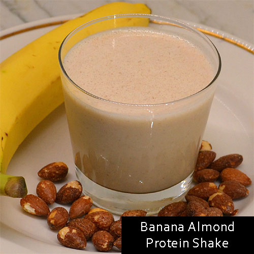 Banana Almond Protein Shake
