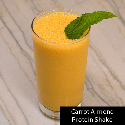 Carrot Almond Protein Shake