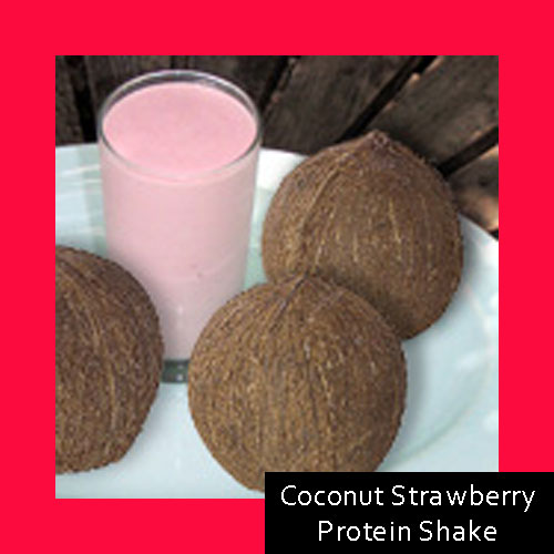Coconut Strawberry Protein Shake