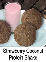 Strawberry Coconut Protein Shake