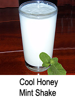 Cool Honey Mint Shake
