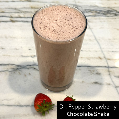 Dr. Pepper Strawberry Chocolate Shake