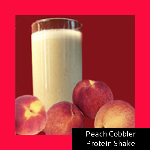 Peach Cobbler Protein Shake