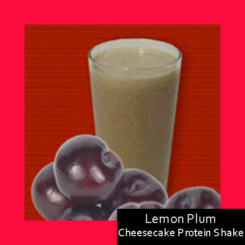 Lemon Plum Cheesecake Protein Shake