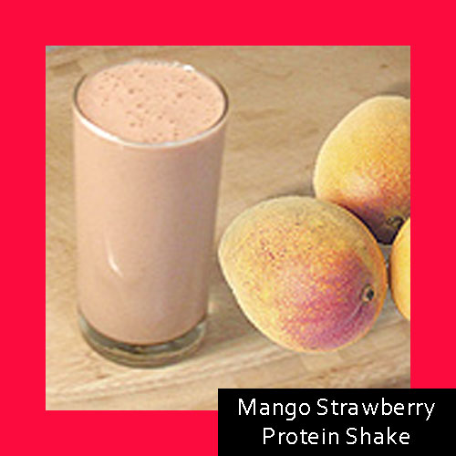Mango Strawberry Protein Shake