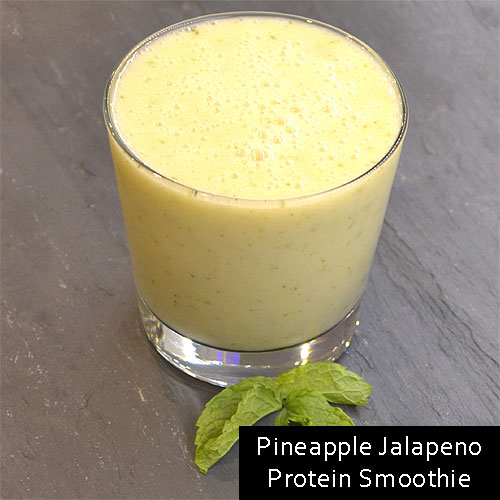 Pineapple Jalapeno Protein Smoothie