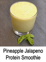 Pineapple Jalapeno Protein Smoothie