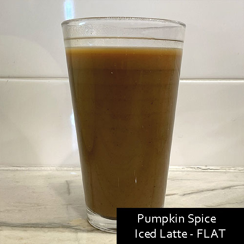 Pumpkin Spice Iced Latte - FLAT