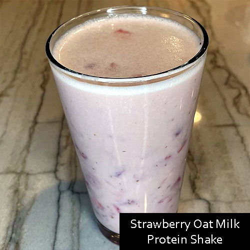 Strawberry Oat Milk Protein Shake