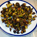 Blackened Miso Roasted Brussel Sprouts