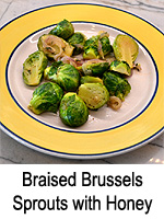 Braised Brussels Sprouts with Honey