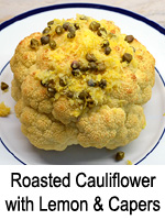 Roasted Cauliflower with Lemon and Capers