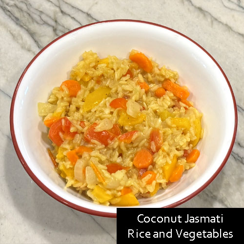 Coconut Jasmati Rice and Vegetables