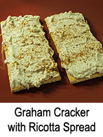 Graham Cracker with Ricotta Spread