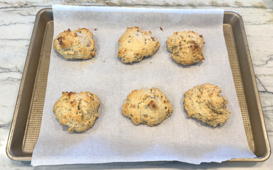 Bake for 20-22 minutes, until they begin to turn a light golden brown. Watch carefully because overbaking will make them tough.