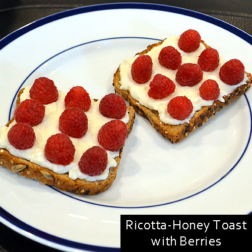 Ricotta-Honey Toast with Berries