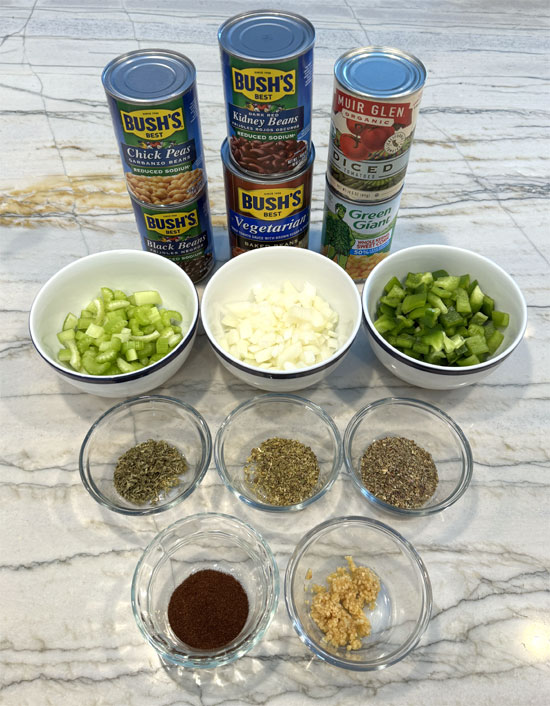 Baked Bean and Veggie Medley
