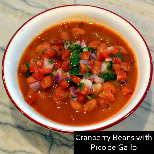 Cranberry Beans with Pico de Gallo