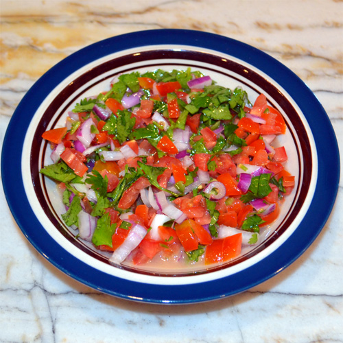 Cranberry Beans with Pico de Gallo