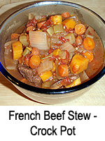 French Beef Stew - Crock Pot (Slow Cooker)