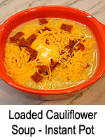 Loaded Cauliflower Soup - Instant Pot