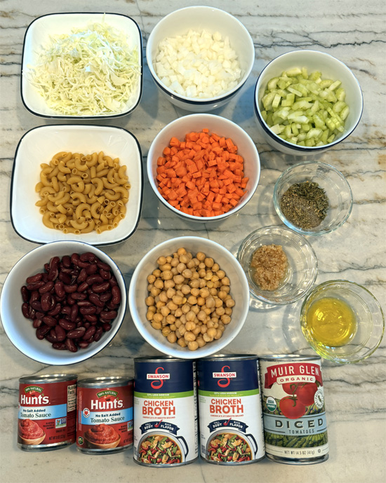 Minestrone Soup Ingredients