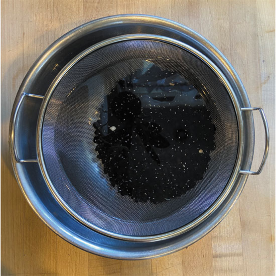 Rinse the beans.