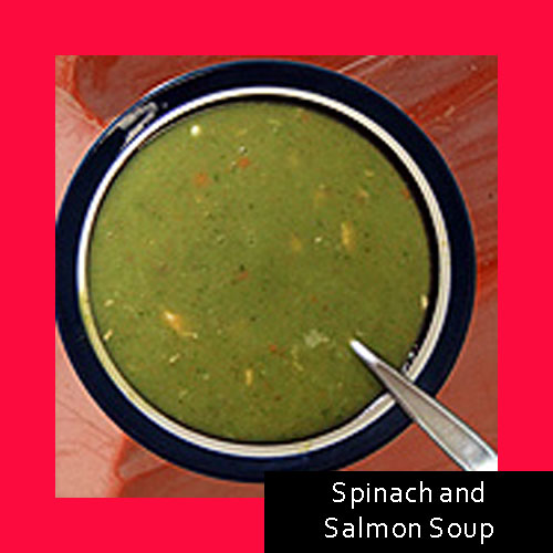 Spinach and Salmon Soup
