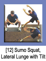 Sumo Squat, Lateral Lunge with Tilt