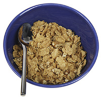 Bowl of Bran Fiber Cereal