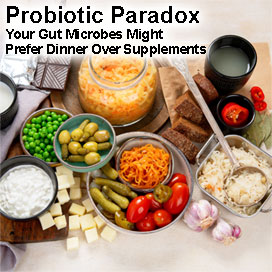 Probiotic Paradox - Your Gut Microbes Might Prefer Dinner Over Supplements