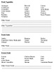 Shopping List in Microsoft Word Format