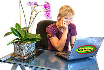 Martina Sitting at a Desk