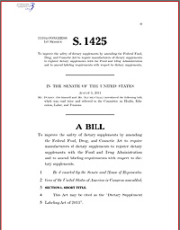 Dietary Supplement Labeling Act of 2013