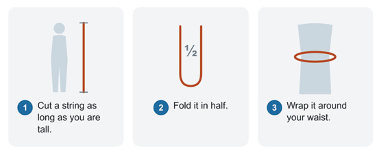 How to measure with a string.