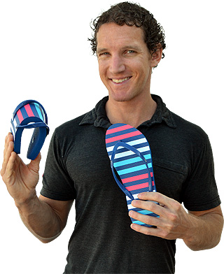 Where is the best place to wear sandals or flip flops?