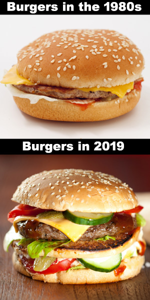 Burgers Then and Now